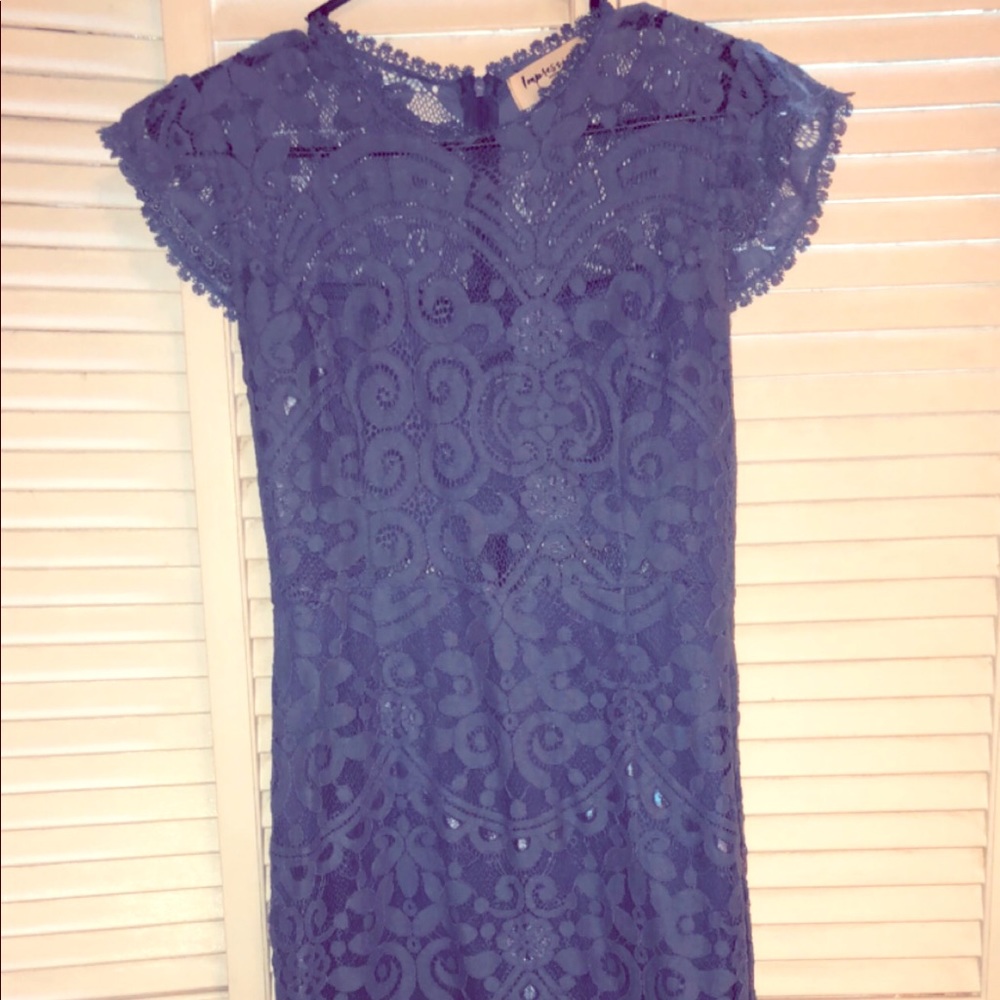Dusty blue dress